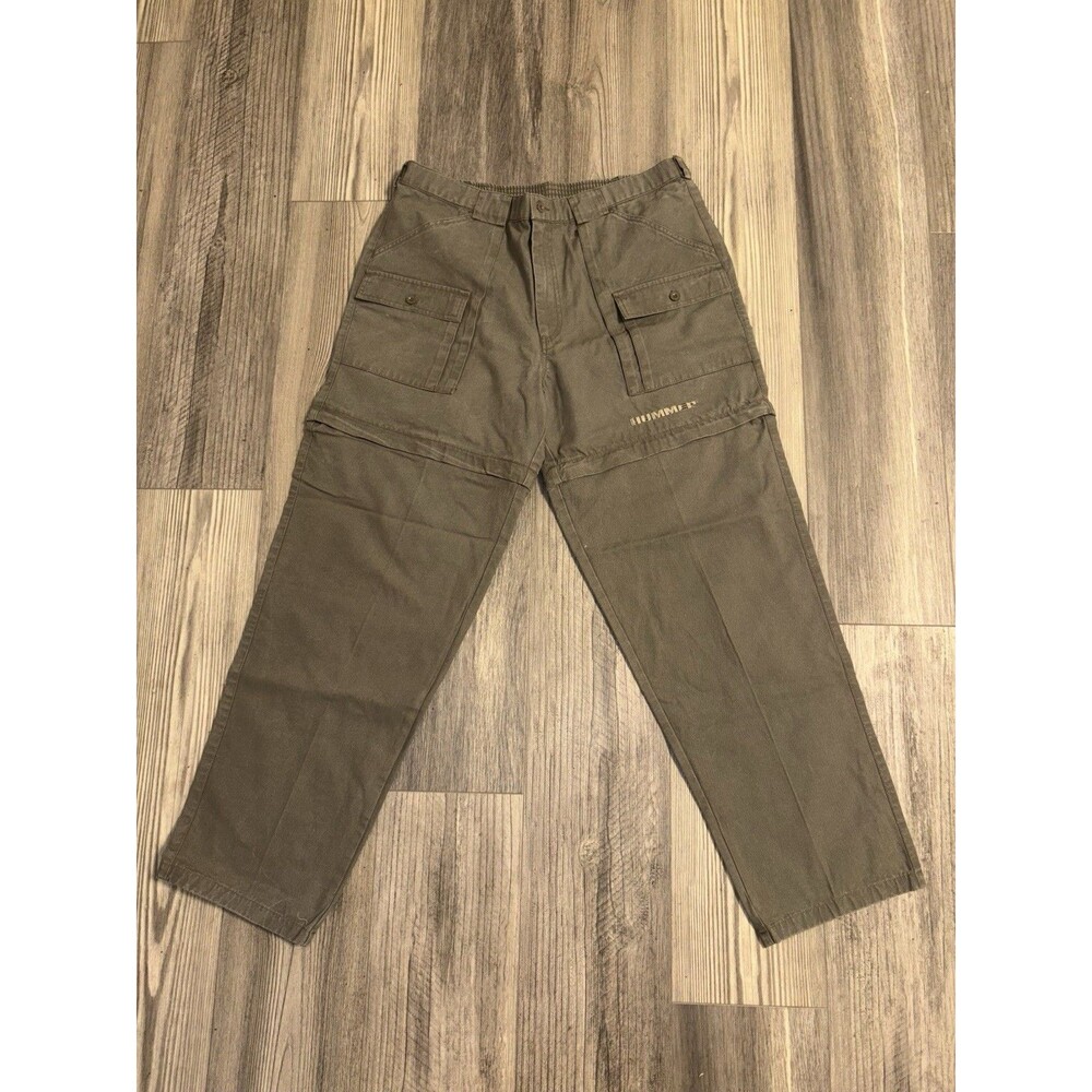 Vintage NEW Hummer Sportif Outdoor Canvas Cargo Pants Olive Utility Hiking Sz 38